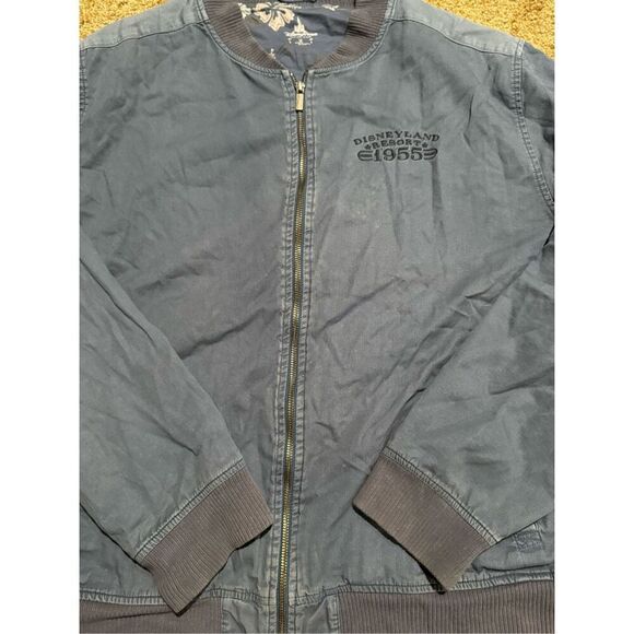 Vintage Disney Parks Women's Blue Disneyland Resort Zip Up Bomber Jacket Large - Picture 6 of 6
